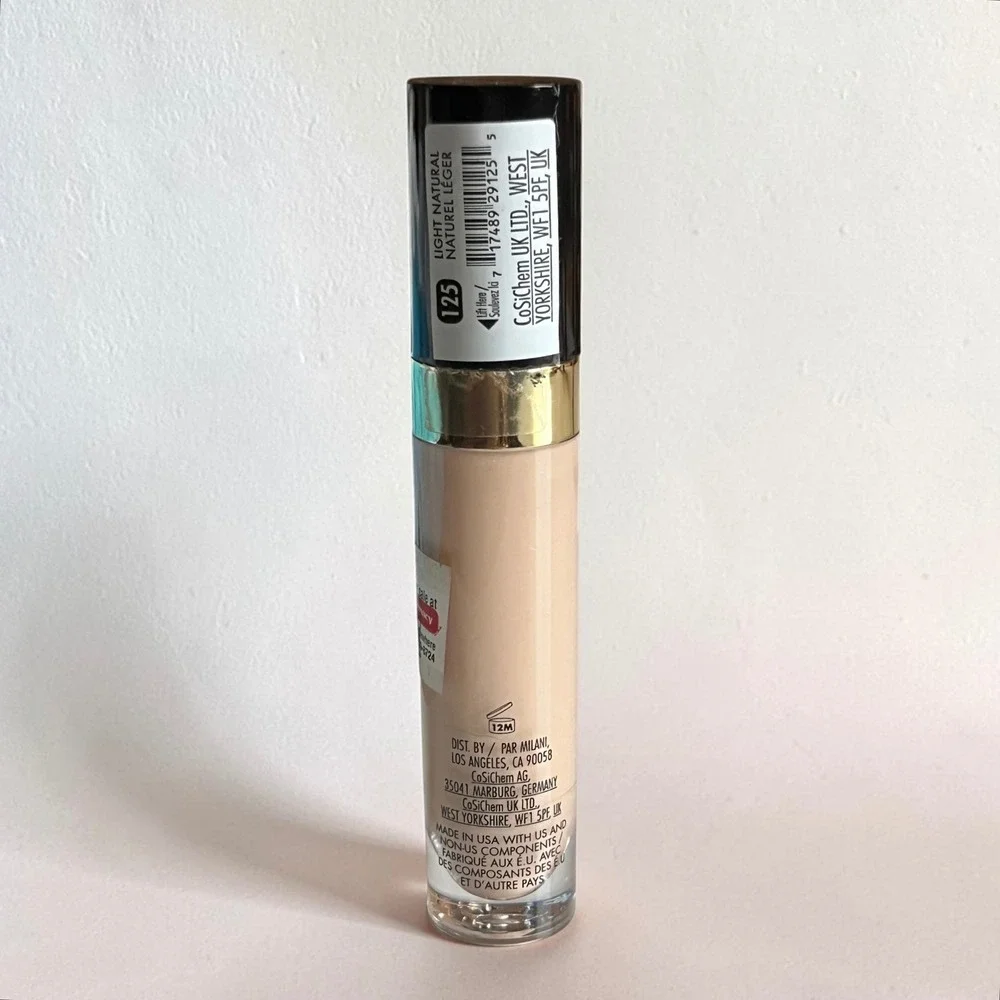 Milani Conceal + Perfect Longwear Concealer 12 hours 125 Light Natural Matte